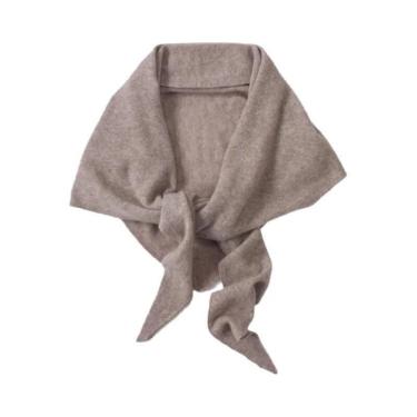 Imagem de Cachecol Triangular De Lã Macia E Quente Para Mulheres, Elegante Ponch