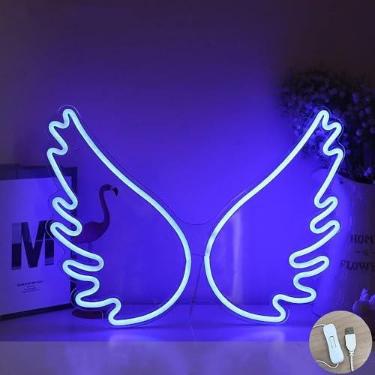 Imagem de Ulalaza Sinal de luz neon LED luzes noturnas operadas por USB sinal decorativo letreiro bar pub loja clube garagem casa decoração festa