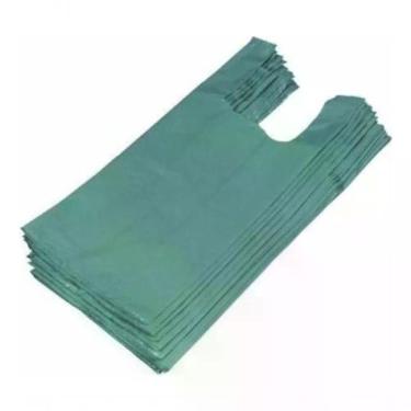 Imagem de Sacola Reciclada 30x40CM para Lojas em Polietileno de Alta Densidade 100% Reciclável Verde Higipack