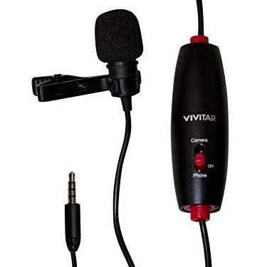 Imagem de Microfone Vivitar de Lapela Vlogger Profissional com Cabo de 6 Metros Vivmic703L, Pequeno