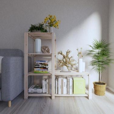 Imagem de Armário Multiso / Organizador Lavanderia Loja e Casa Madeira Pinus - T