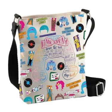 Imagem de BDPWSS Broadway Bolsa transversal musical spray de cabelo presentes musicais Tracy Turnblad presente para amantes de teatro musical presente, Spray de cabelo Cbag