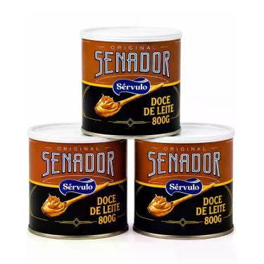 Imagem de Doce de Leite Mineiro Cremoso Senador Servulo Tradicional Lata 800g Ki