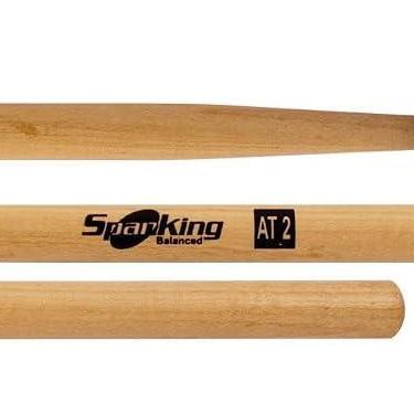 Imagem de Baqueta Spanking Linha Drums Corp AT2 com Ponta de Nylon para Quadriton 111778 Marching Band