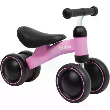 Imagem de Bicicleta De Equilibrio 4 Rodas Rosa Buba