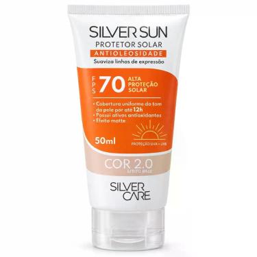 Imagem de Silver sun protetor solar fps70 cor 2.0 50ml - Silver Care