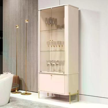 Imagem de Cristaleira Nova Orleans Off White Dourado