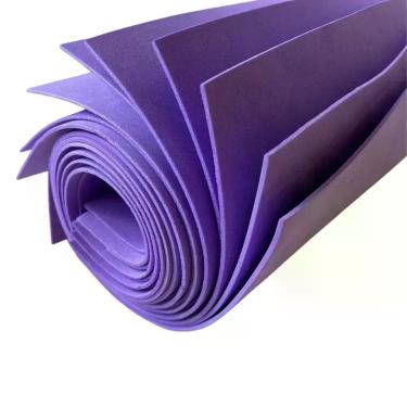 Imagem de Placa de EVA OEM Dubflex Atóxica para Artesanato e Material Escolar 40x60cm Kit com 10 Folhas Lilás