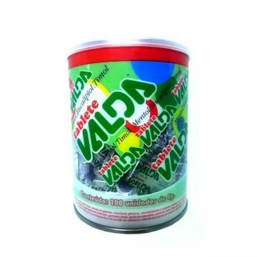 Imagem de Tablete Goma de Mascar Sabor Mentol com 100 Un. de 4g - Valda