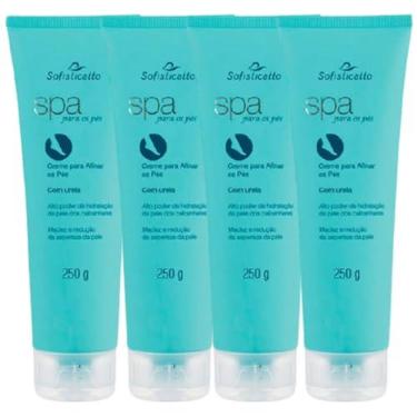 Imagem de Kit Com 4 - Creme para Afinar os Pés com Uréia Spa 250g + 1 Vitamim C+