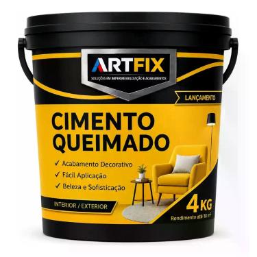 Imagem de Cimento Queimado 4kg Revestimento Rústico Cinza Elefante Cinza Elefant