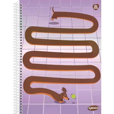 Imagem de Caderno Pequeno Capa Dura Espiral 96 Folhas Kbom Fem. - Animativa