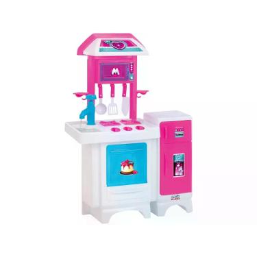 Imagem de Brinquedo Infantil Cozinha Completa Pink Com Água - Magic Toys