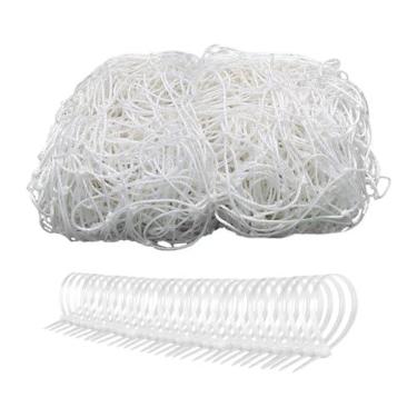 Imagem de Deevoka Rede de futebol líquido de futebol de futebol portátil por 12 pés x 6 pés com tiras de futebol para treinamento esportivo de campo de futebol