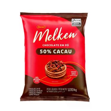 Imagem de Chocolate em Pó 50% - Melken - 1,01kg - 01 unidade - Harald - Rizzo - 