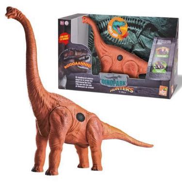 Imagem de Boneco Dinossauro Dino Park Hunters Braquiossauro Com Som Em Vinil - B