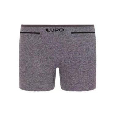 Imagem de Cueca Boxer Infantil Lupo 00137-010 Poliamida T. P/GG, M, 8000, Cinza 
