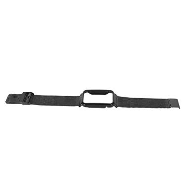 Imagem de Estojo para Pulseira de Relógio, Portátil, Flexível, Ajustável, Seguro, de Substituição, Relógio Inteligente, Pulseira de Malha de Aço Inoxidável Elegante para Corrida e