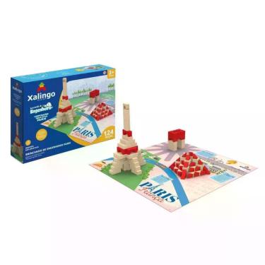 Imagem de de Montar e Desmontar Infantil Brincando de Engenheiro, Torre Eiffel, 