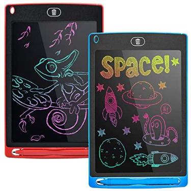 Imagem de [Shaolong] Lousa Magica Tablet Infantil LCD Escrita Colorida Desenho e Estudo Tela 8.5 Polegadas Criança Desenhar Quadro Negro (Preto)