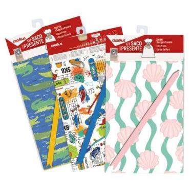 Imagem de Kit Saco de Presente 35x54cm Infanto Juvenil Sortidos 1 Unidade - 3504