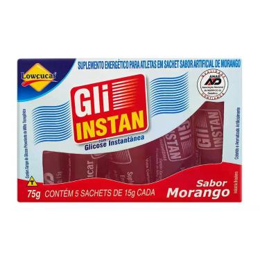 Imagem de Bala Líquida Gli-Instan com Glicose Instantânea Sabor Morango com 5 sa