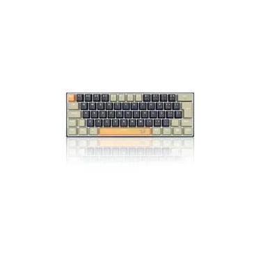 Imagem de Teclado Gamer Redragon Lakshmi, Switch Brown,  Layout 60%, ABNT2, Preto - K606-OG&BK&GY (PT-BROWN)