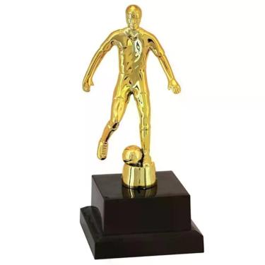 Imagem de Troféu de Futebol Vitória Vencedor 600060 para Premiações Esportivas em Polímero Metalizado Dourado