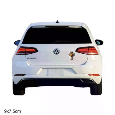 Imagem de Adesivo Sem Resina Branco Jesus Cruz Carro Moto Casa Parede 9X7,5 Cm Branco
