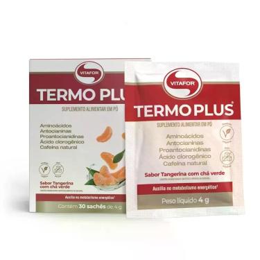 Imagem de Termo Plus Display (30 sachês de 4g) - Sabor: Tangerina com Chá Verde 