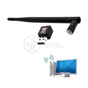 Imagem de Antena Usb 2.0 Receptor De Wifi Wireless Internet Sem Fio 1200Mbps 802.Inn Pc Notebook 45