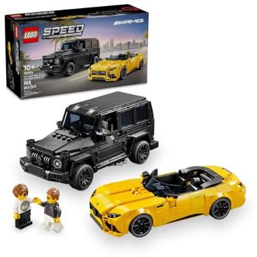 Imagem de LEGO Speed Champions Mercedes-AMG G 63 e Mercedes-AMG SL 63 76924 | Brinquedos De Construção Para Meninos E Meninas, Anos 10+, 808 Peças, Carrinho de Brinquedo, Presente para Crianças