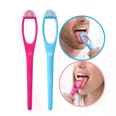Imagem de Limpador de Língua Dentalclean Hálito Fresco 2x1 com Escova e Raspador 128122