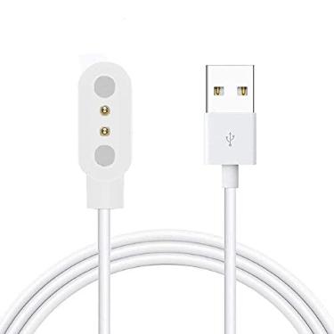 Imagem de Lamshaw Compatível com carregador de relógio inteligente JOYELE, cabo de carregamento USB magnético compatível com JOYELE H79 1.5 Kids Smart Watch (branco, compatível com o relógio JOYELE H79)