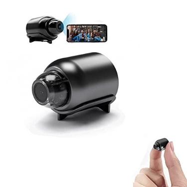 Imagem de Mini Câmera WiFi Visão Noturna Incluída e Microfone, Câmera IP de Vigilância Sem Fio 1080P HD Micro Monitor de Detecção de Movimento 160° Grande Angular Monitoramento Remoto (Color : 1Pcs)