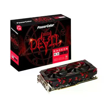 Imagem de Placa de Vídeo Power Color Radeon RX 580 8GB - GDDR5 256 bits Red Devi