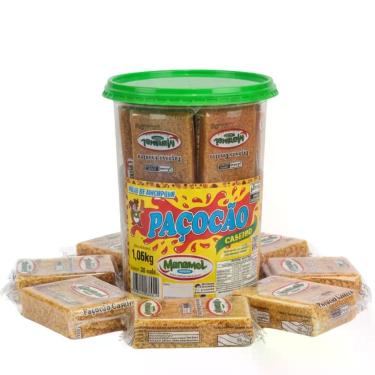 Imagem de Paçocão Caseiro Manamel Pote 20 Unidades 1,06kg