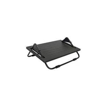 Imagem de Apoio Ergonômico para os pés Multivisão, MDF, Preto, Desmontado - Apoio-PR
