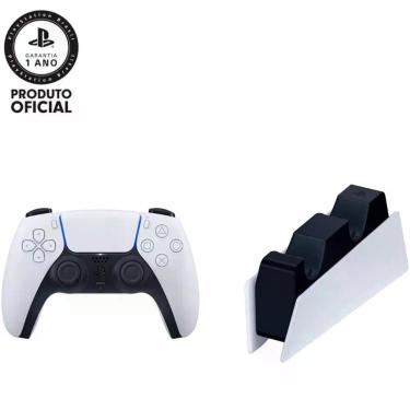 Imagem de Controle PS 5 Dualsense Branco + Base De Carregamento Sony