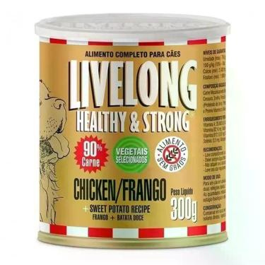 Imagem de Ração Úmida para Cães Livelong Pra Adultos Sabor Frango Super Premium 300g 1 Unidade