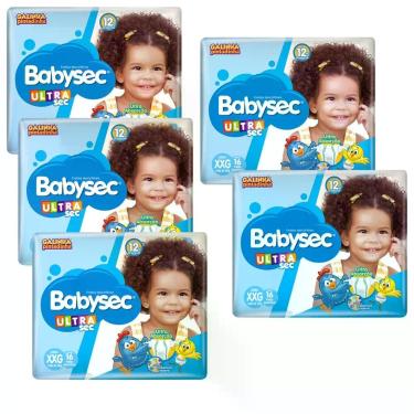 Imagem de Fralda Babysec galinha pintadinha tamanho XXG kit c/ 05 pacotes jumbo