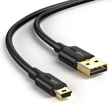 Imagem de UGreen Cabo Mini USB B 2.0 V3 Compatível com PS3 GPS T Blue Yeti 3m Preto