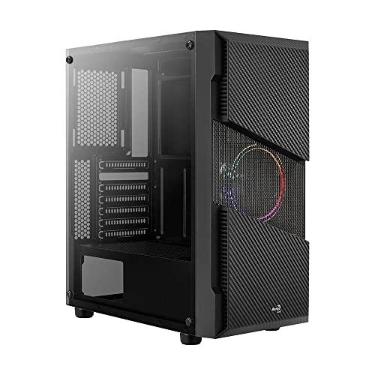 Imagem de Gabinete Gamer Mid Tower Menace Saturn FRGB Preto AEROCOOL