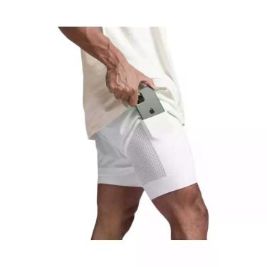 Imagem de Shorts Masculinos 2 Em 1 De Secagem Rápida, Respiráveis, De Camada Dup