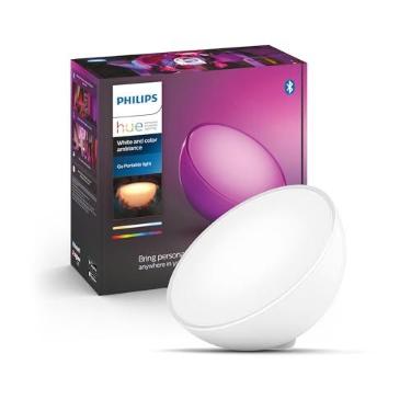 Imagem de Philips Hue Go White and Color Luminária LED de Mesa Inteligente e Portátil (Bluetooth & Zigbee), funciona com Alexa