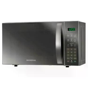 Imagem de Micro-ondas Mondial 21 Litros Mo-01-21-E Cinza Espelhado, Cinza, 110V