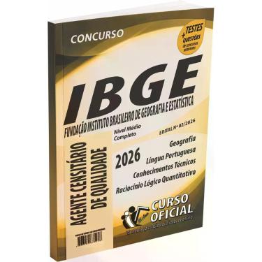 Imagem de Apostila IBGE Agente Censitário de Qualidade - CURSO OFICIAL