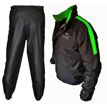 Imagem de Conjunto Capa De Chuva Impermeável Para Motociclista Nave Nylon Clássi