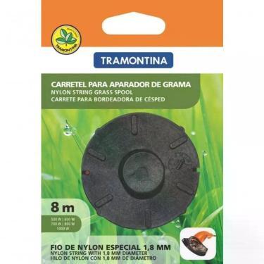 Imagem de Carretel 1 Fio De Nylon Para Aparador De Grama Tramontina 1,8mm Com 8m De Comprimento