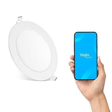 Imagem de Painel LED Smart de Embutir Redondo Elgin 24W Bivolt Compatível com Google Home e Alexa